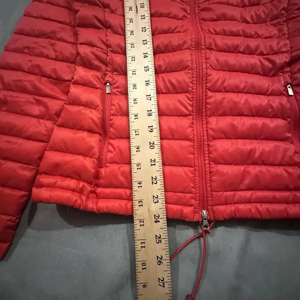 Nike Aeroloft 800 Summit Puffer Jacket Womens Small Goose Down Red Full Zip